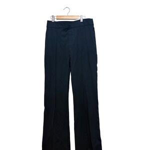 Spanx The Perfect Pant Black Wide Leg Pintuck Trousers Tall Large